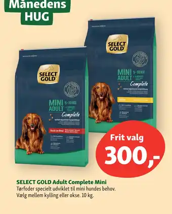 Maxi Zoo SELECT GOLD Adult Complete Mini tilbud