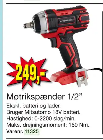 Harald Nyborg Møtrikspænder 1/2” tilbud