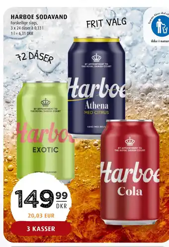 Scandinavian Park Harboe sodavand tilbud
