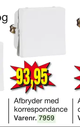 Harald Nyborg FUGA Afbryder og stikkontakt tilbud