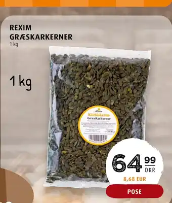 Scandinavian Park REXIM GRÆSKARKERNER tilbud