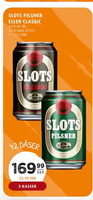 Scandinavian Park SLOTS PILSNER ELLER CLASSIC tilbud