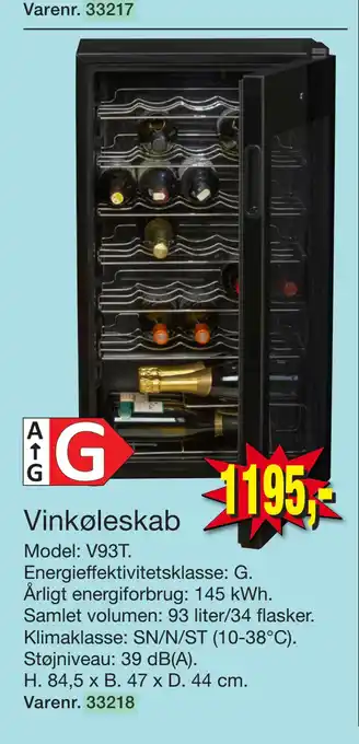 Harald Nyborg Vinkøleskab tilbud