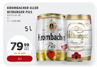 Scandinavian Park KROMBACHER ELLER BITBURGER PILS tilbud
