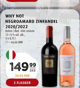 Scandinavian Park WHY NOT NEGROAMARO ZINFANDEL 2020/2022 tilbud