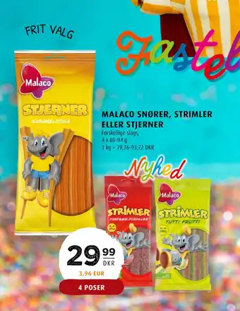 Scandinavian Park MALACO SNØRER, STRIMLER ELLER STJERNER tilbud