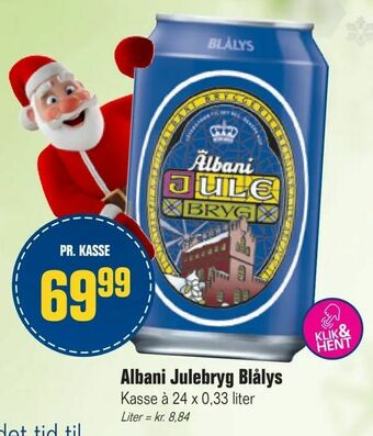 Otto Duborg Albani Julebryg Blålys tilbud
