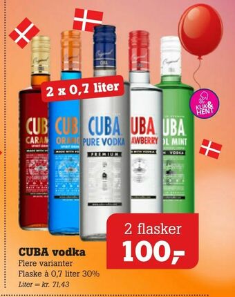 Poetzsch Padborg CUBA vodka tilbud