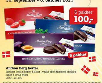 Poetzsch Padborg Anthon Berg tærter tilbud