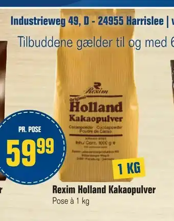 Otto Duborg Rexim Holland Kakaopulver tilbud