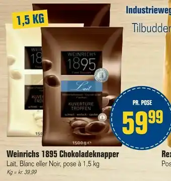Otto Duborg Weinrichs 1895 Chokoladeknapper tilbud