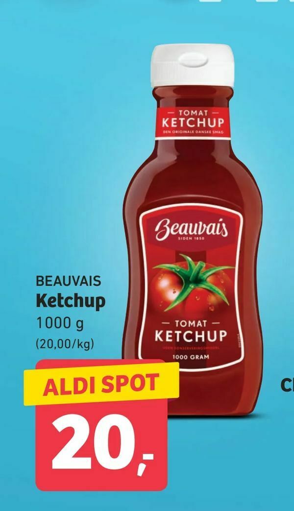 Ketchup tilbud hos ALDI