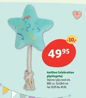 Maxi Zoo AniOne Celebration plyslegetøj tilbud