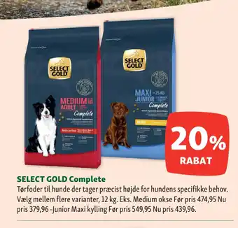 Maxi Zoo SELECT GOLD Complete tilbud