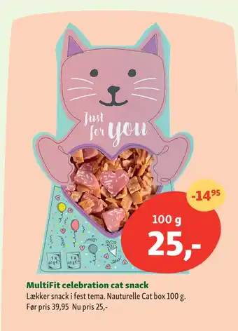 Maxi Zoo MultiFit celebration cat snack tilbud
