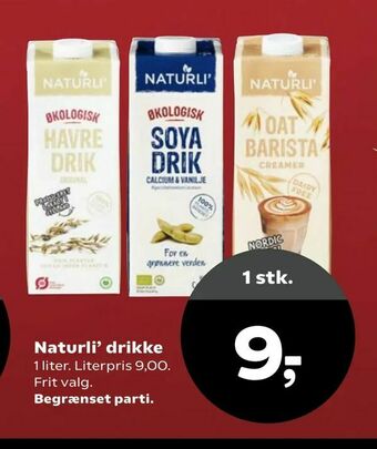 Kvickly Naturli' drikke tilbud