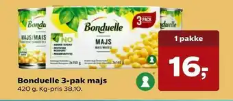 Kvickly Bonduelle 3-pak majs tilbud