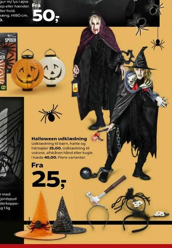 Kvickly Halloween udklædning tilbud