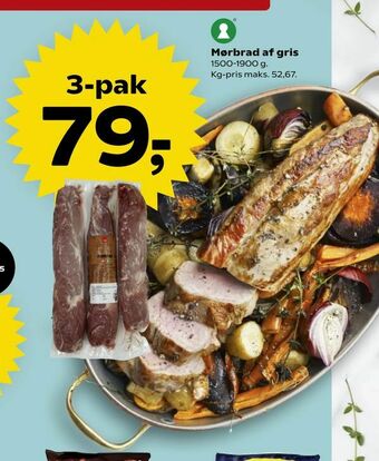 Kvickly Mørbrad af gris tilbud