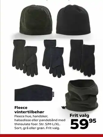 Fleece vintertilbehør