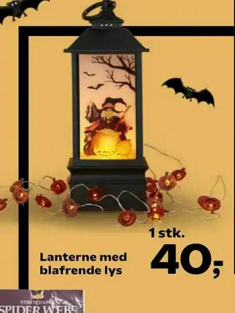 Kvickly Lanterne med blafrende lys tilbud