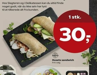 Kvickly Husets sandwich tilbud