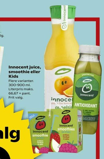 SuperBrugsen Innocent juice, smoothie eller Kids tilbud