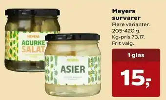 SuperBrugsen Meyers survarer tilbud