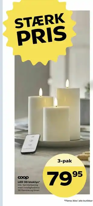 SuperBrugsen LED 3D bloklys tilbud