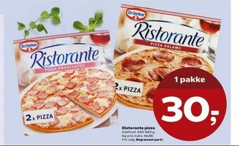 SuperBrugsen Ristorante pizza tilbud