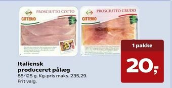 SuperBrugsen Italiensk produceret pålæg tilbud