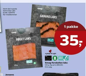 SuperBrugsen Smag forskellen laks tilbud