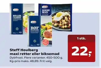 SuperBrugsen Steff Houlberg maxi retter eller biksemad tilbud