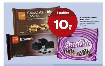 Karen Volf snøfler eller bites