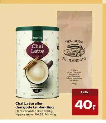 SuperBrugsen Chai Latte eller den gode te blanding tilbud