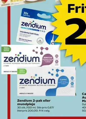 SuperBrugsen Zendium 2-pak eller mundpleje tilbud