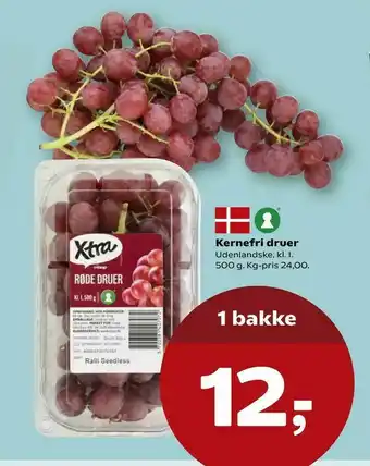 SuperBrugsen Kernefri druer tilbud