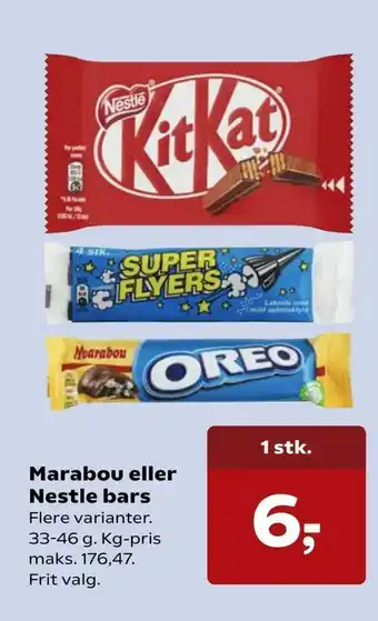 SuperBrugsen Marabou eller Nestle bars tilbud