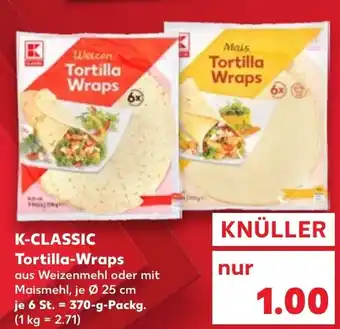 Kaufland K-CLASSIC Tortilla-Wraps tilbud