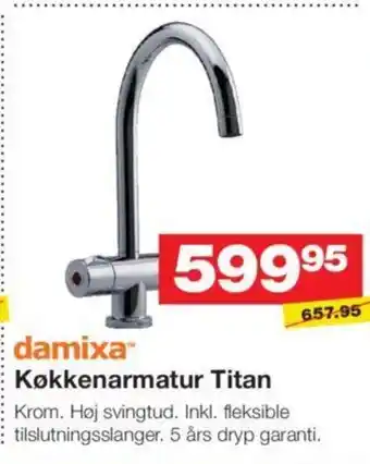 Bauhaus Køkkenarmatur Titan tilbud