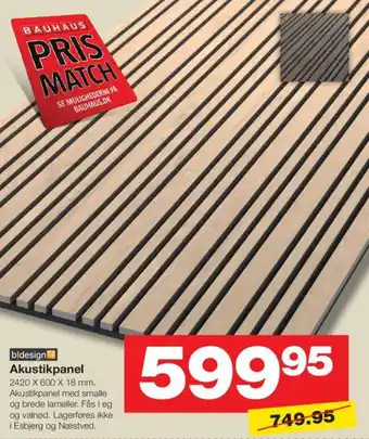 Bauhaus Akustikpanel tilbud