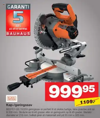 Bauhaus Kap-/geringssav tilbud