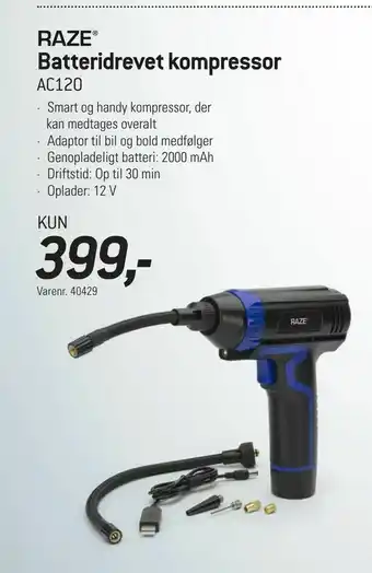 Thansen Batteridrevet kompressor AC120 tilbud