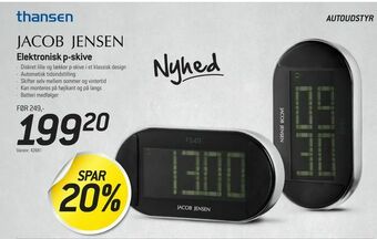 Thansen Elektronisk p-skive tilbud