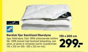 Bilka Nordisk Fjer Sanitized fiberdyne tilbud