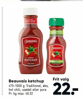 Bilka Beauvais ketchup tilbud