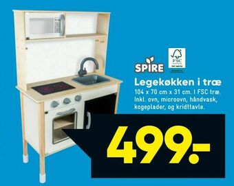Bilka Legekøkken i træ tilbud