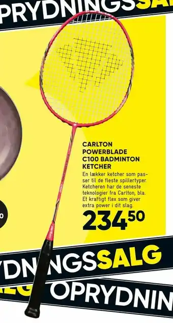 Bilka Carlton powerblade c100 badminton ketcher tilbud