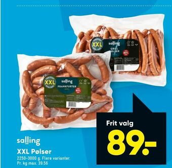 Bilka XXL Pølser tilbud