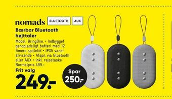 Bilka Bærbar Bluetooth højttaler tilbud